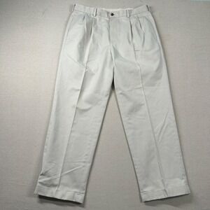 Vintage Brooks Brothers Pants Mens 35x30 Elliot Advanced Chino 346 Pleat Y2K 90s